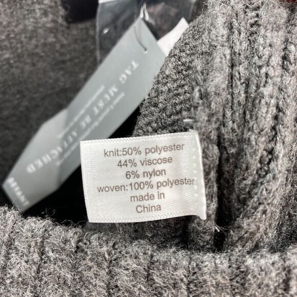 Lane Bryant Sweater Dress Women's‎ 22/24 Gray Stretch Knit Maxi Long Sleeve NWT - Picture 6 of 11